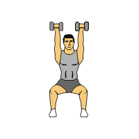 ejercicios con mancuernas de hombros